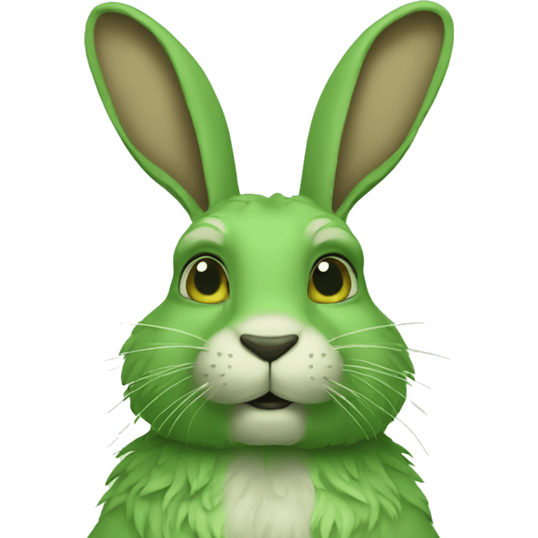 The green hare emoji