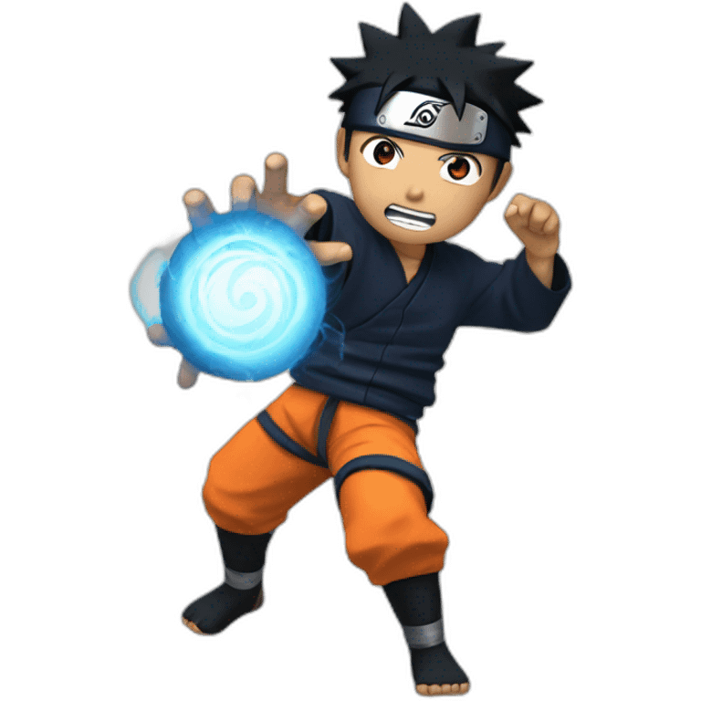 Naruto with a rasengan emoji