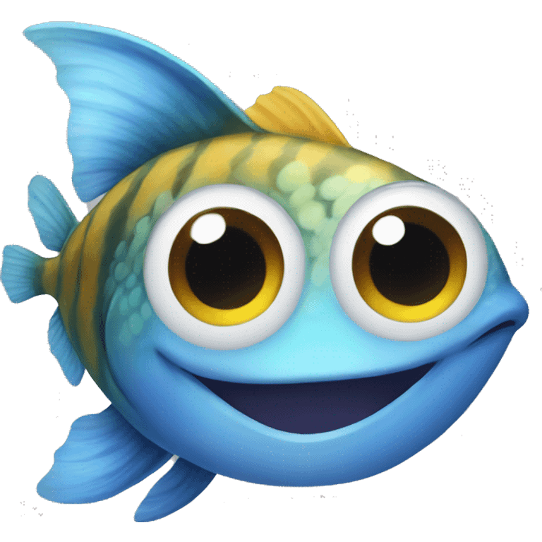 Fish with big ears  emoji