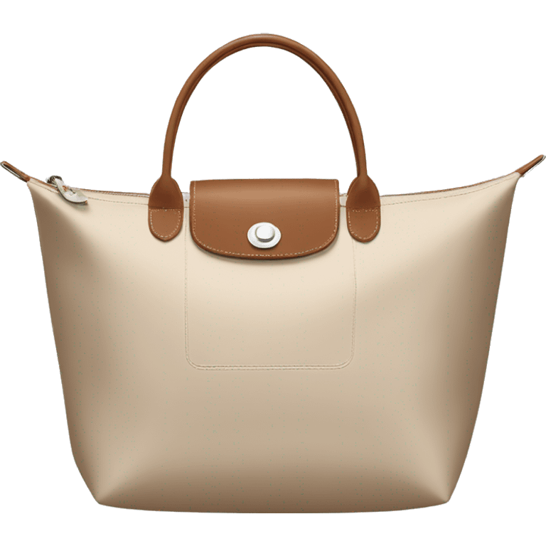 beige longchamp bag emoji