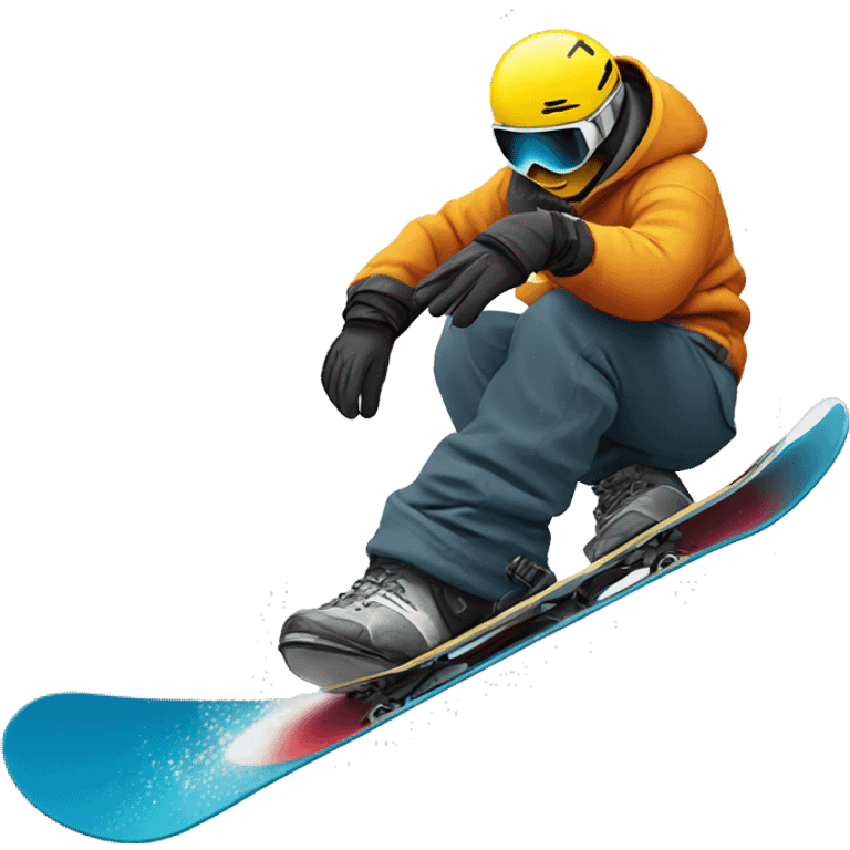 Snowboard crash emoji