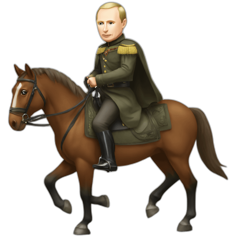 putin strolling on horseback emoji