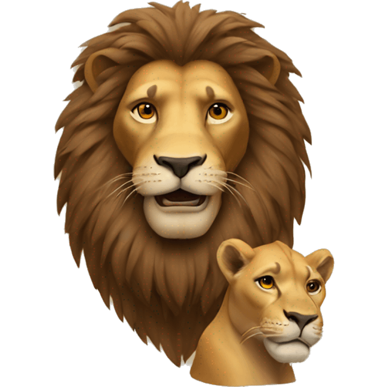 lion with man emoji