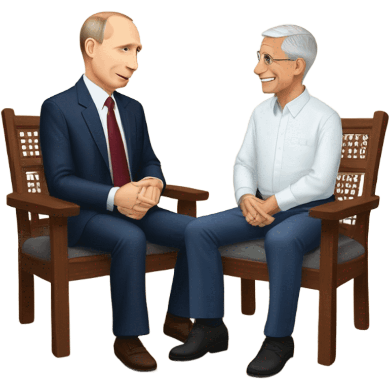 vladimir putin and entony fauci on tatami emoji