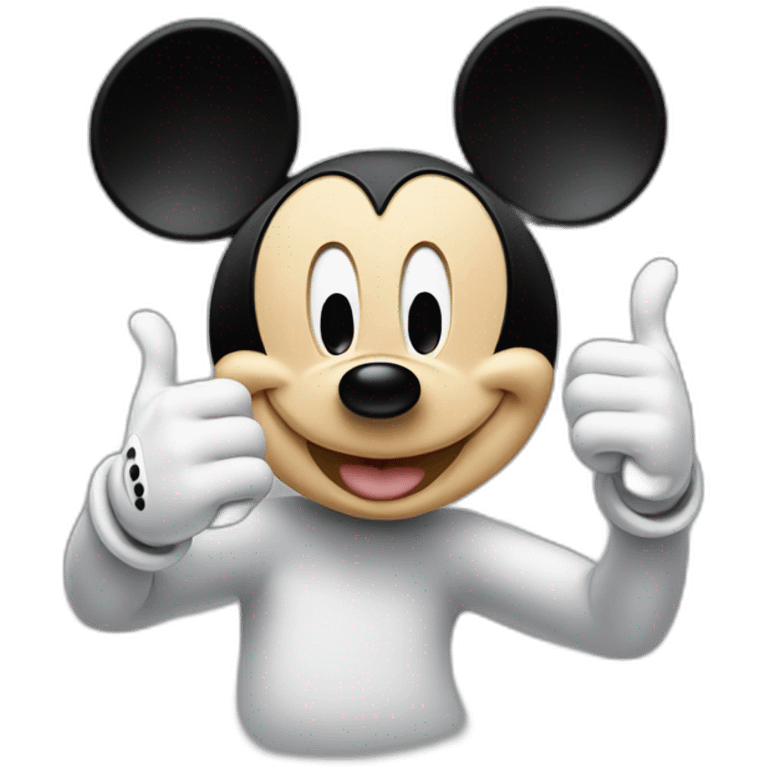 mickey mouse thumbs up emoji