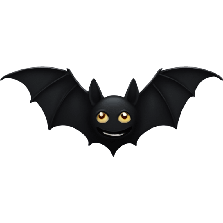 Black bat shadow emoji