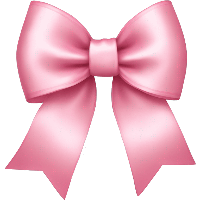 light pink ribbon bow emoji