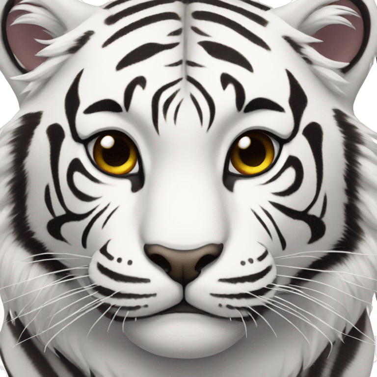 White tiger  emoji