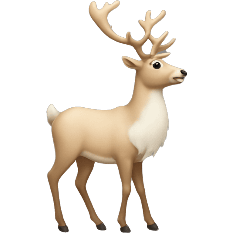 Beige reindeer emoji