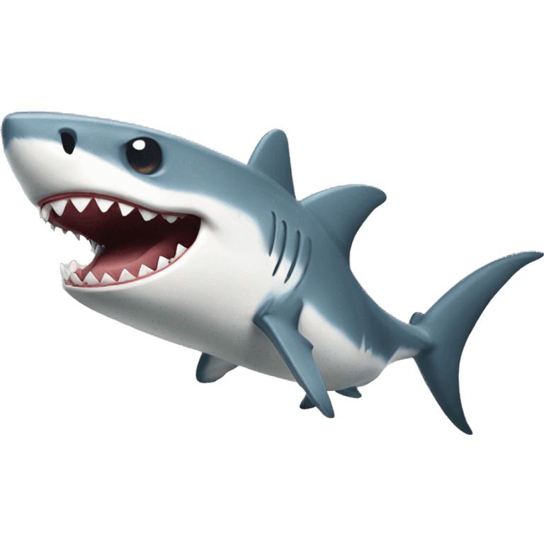 Laughing shark emoji