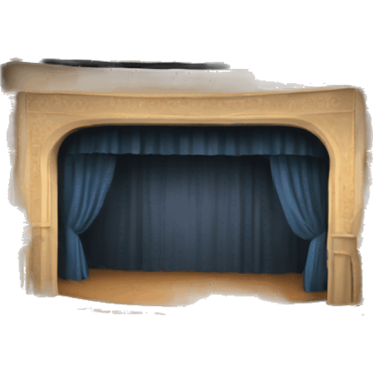 maquette theatre with lights set emoji