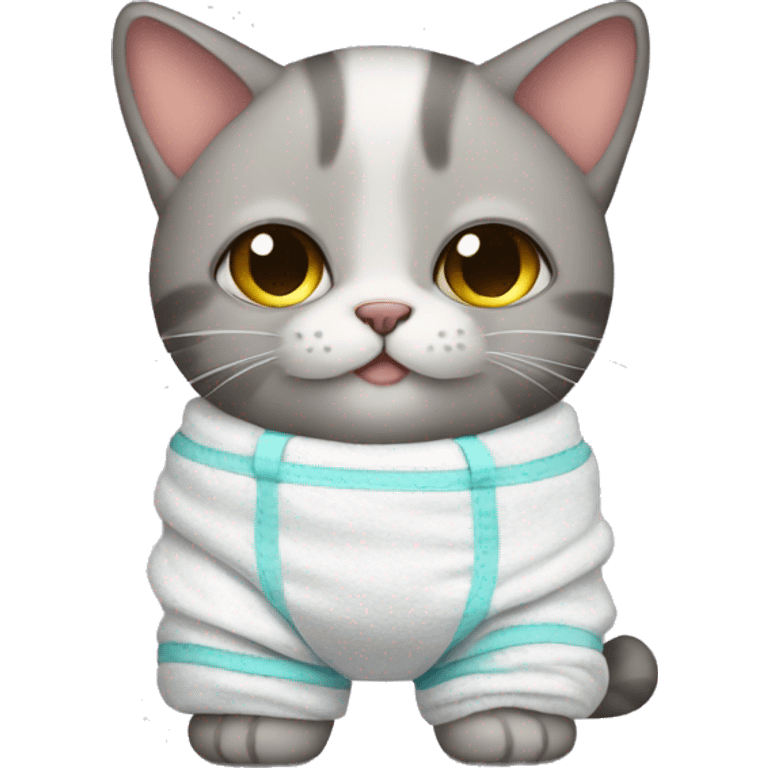 cat in diapers emoji