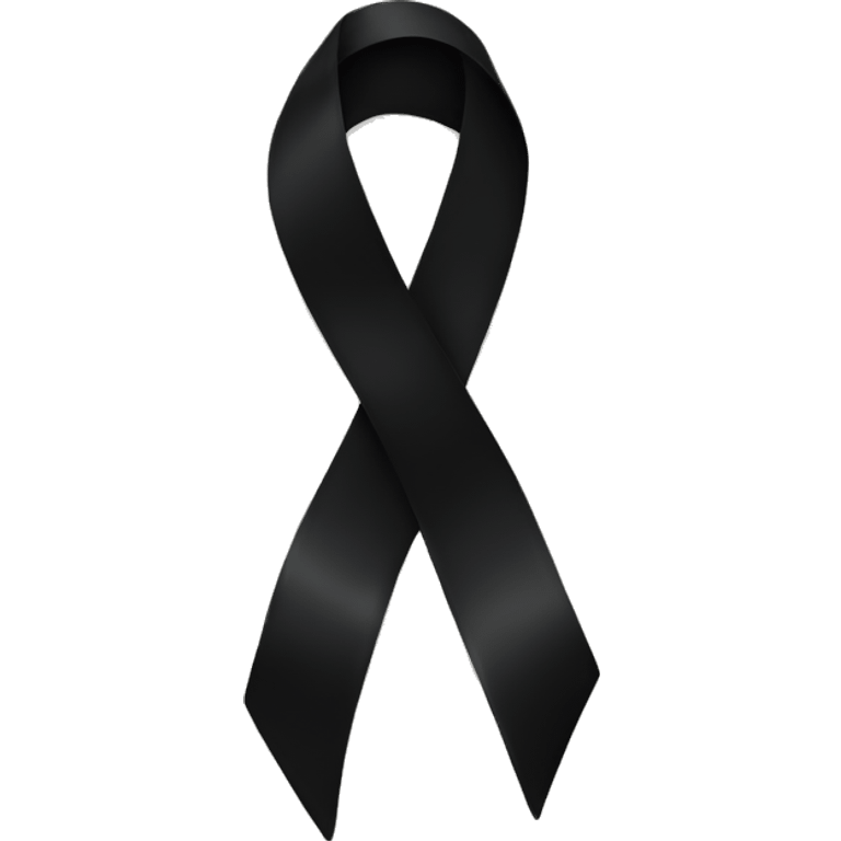 Black ribbon  emoji