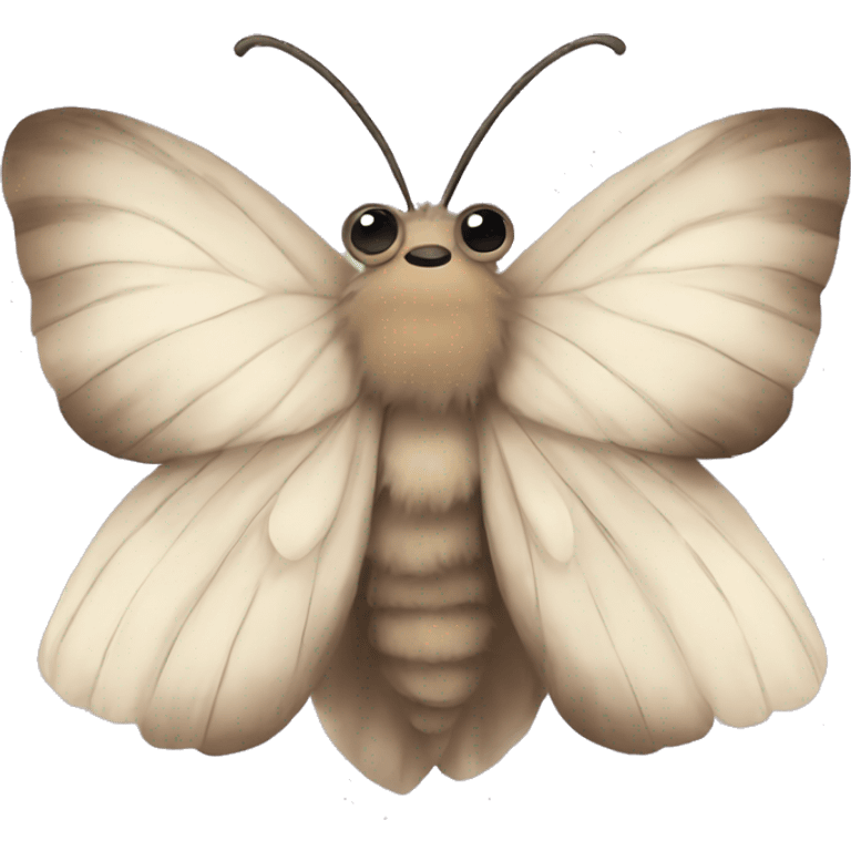 fluffy moth emoji