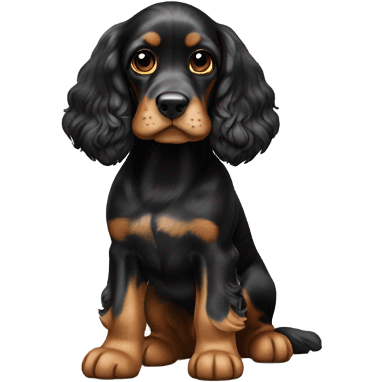 Black and Tan cocker spaniel  emoji