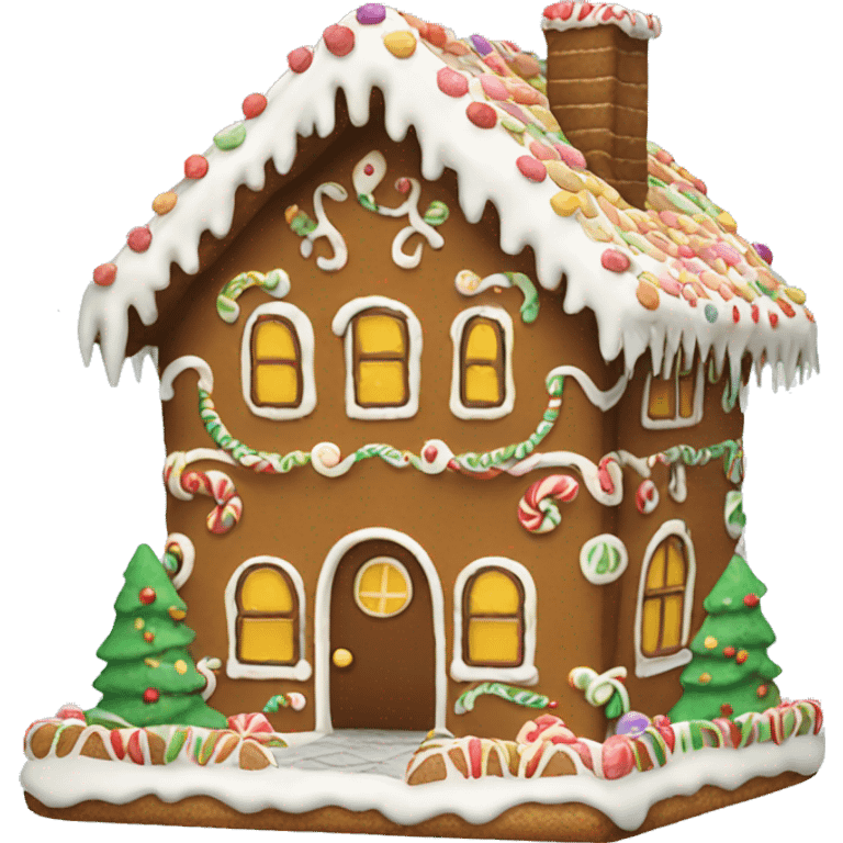 gingerbread house emoji