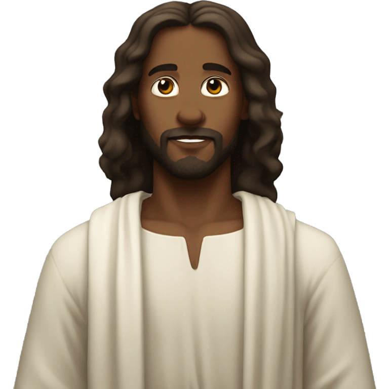 Black buff Jesus  emoji