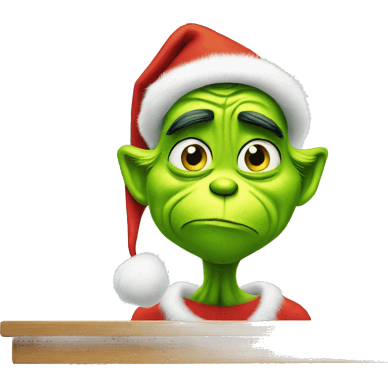 Grinch on the shelf emoji