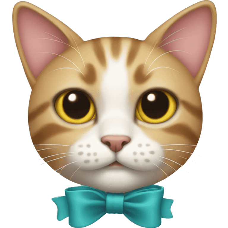 Cat with bow emoji