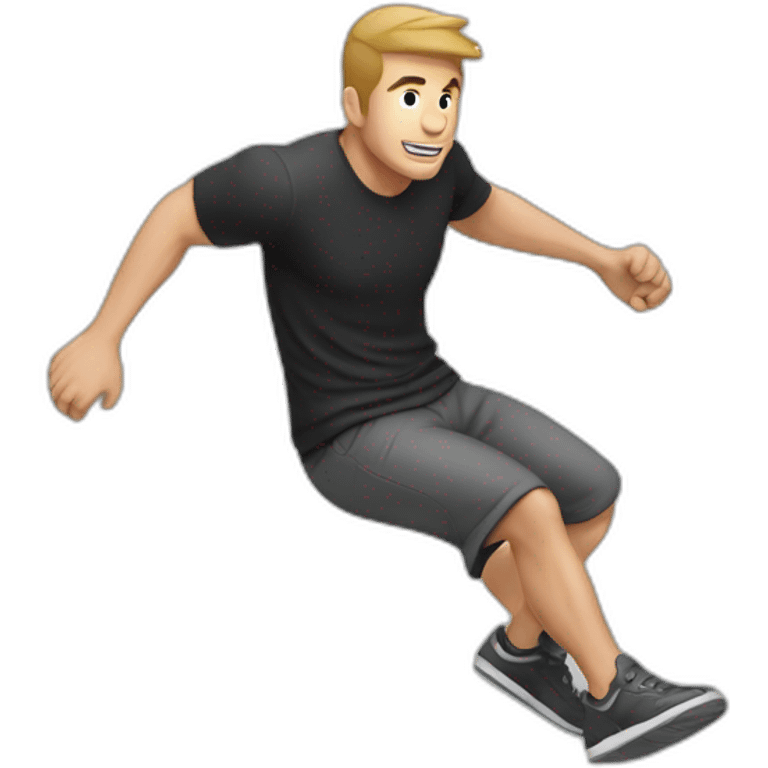 parkour style man emoji