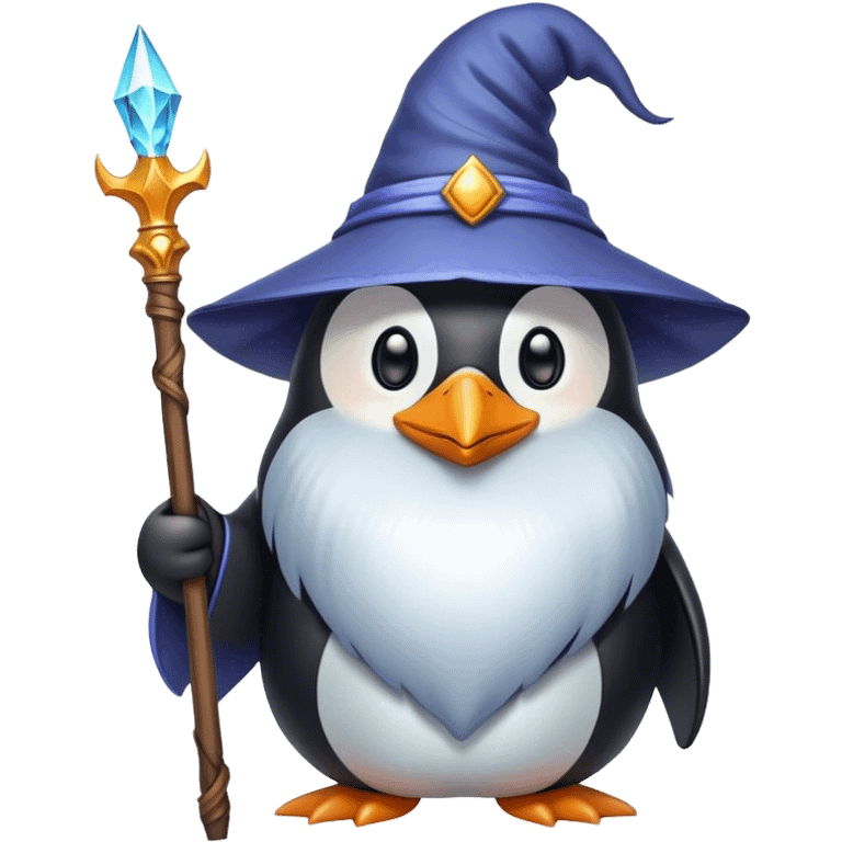 Penguin Wizard emoji