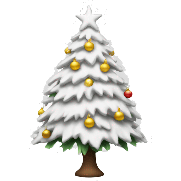 white christmas tree emoji