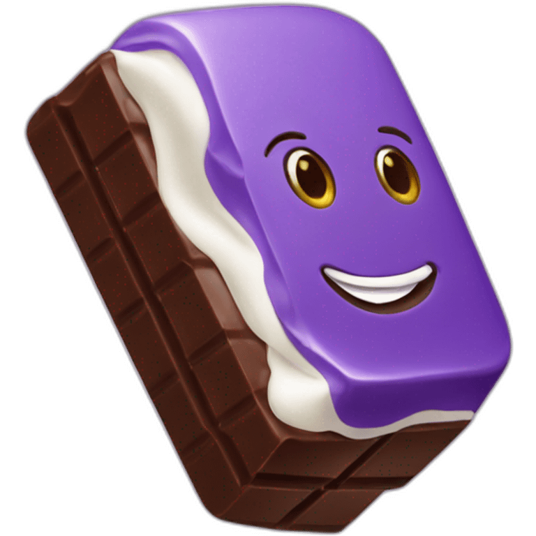 Milka chocolate emoji