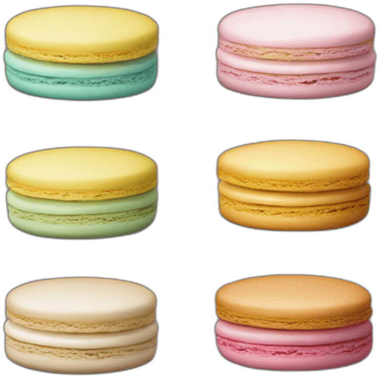 Gâteau macaron emoji