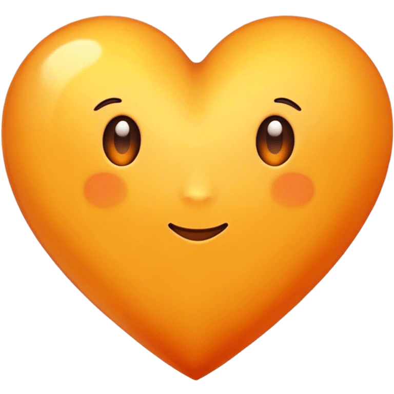 Yellowish orange heart emoji