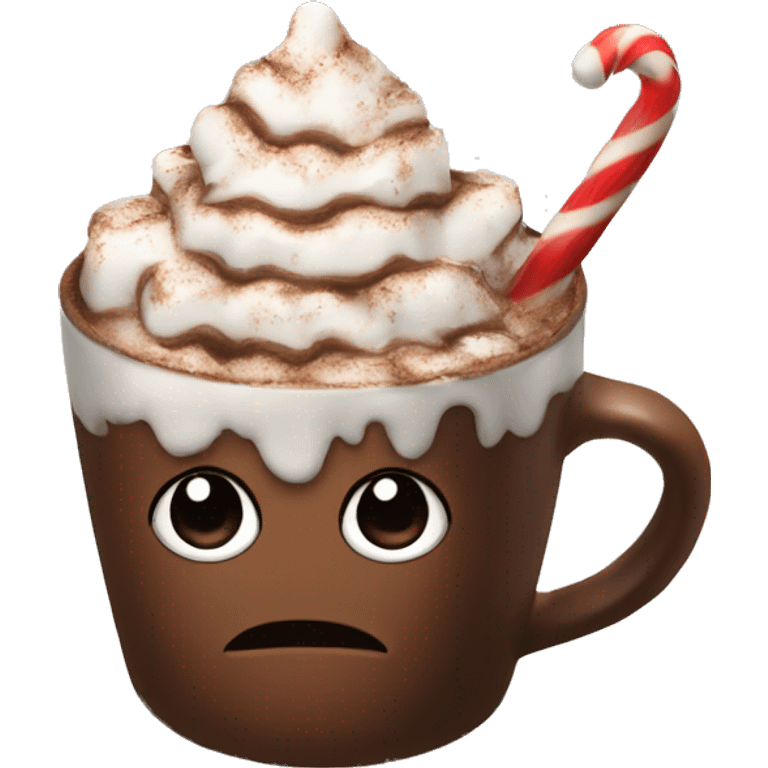 Christmas hot chocolate emoji