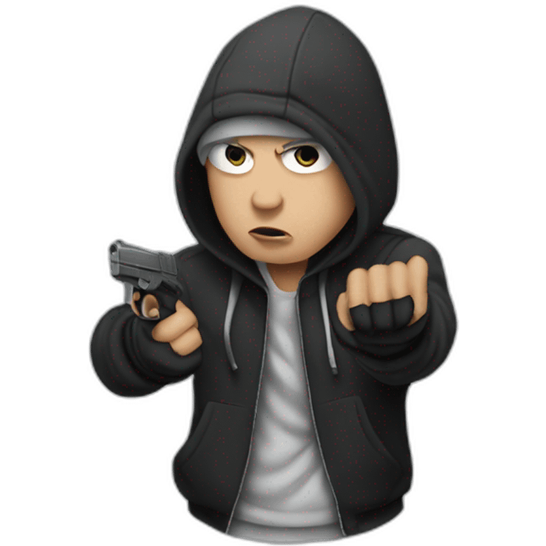 Eminem being a robber emoji