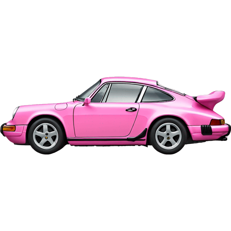 Pink porsche 911 emoji