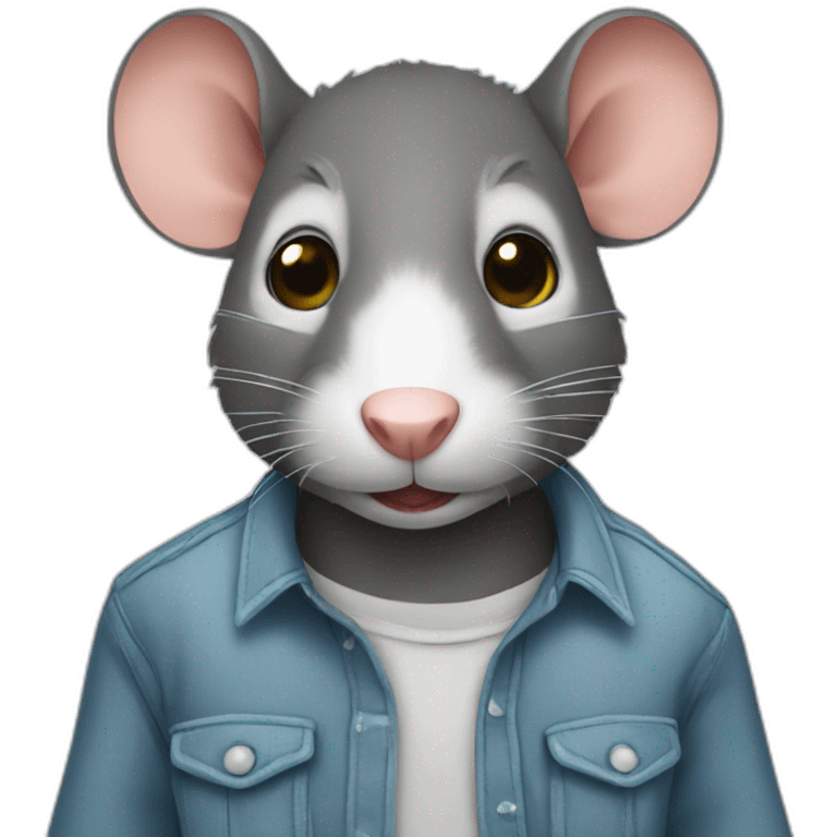 rat with shirt emoji