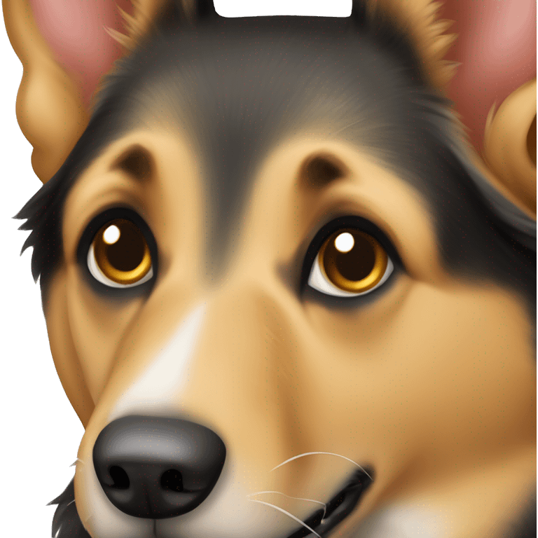 Transylvanian Hound German Shepherd mix dog emoji