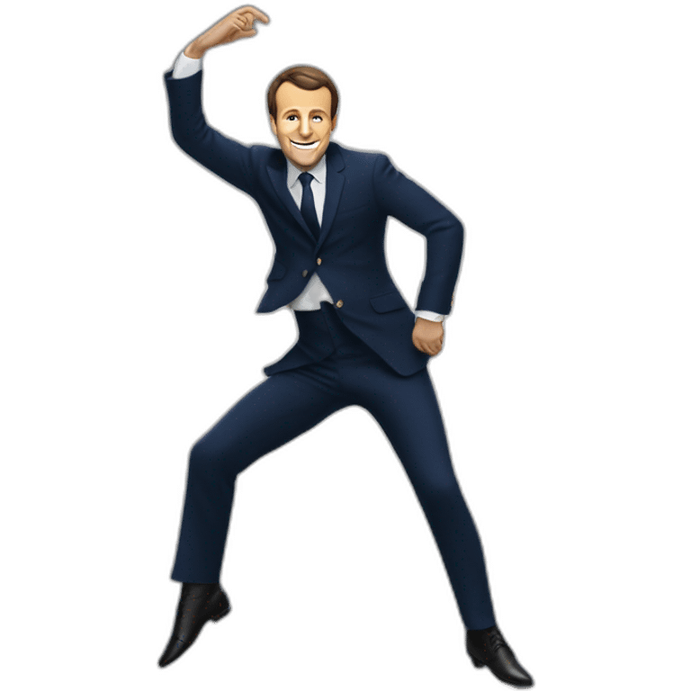 Emanuel Macron qui danse emoji