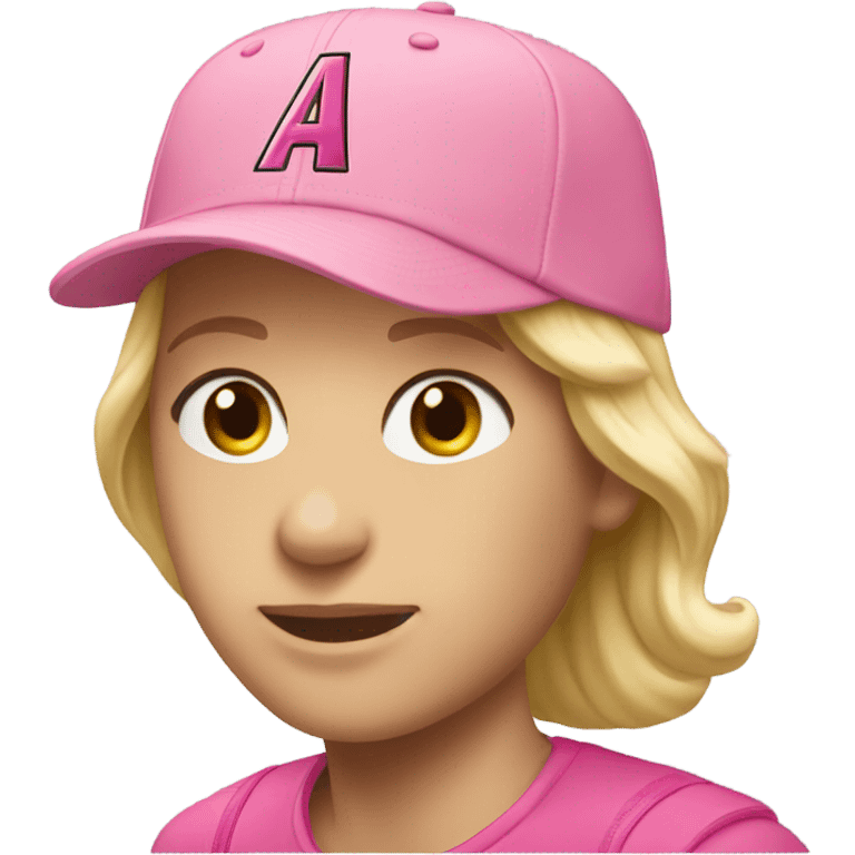 pink nike cap emoji