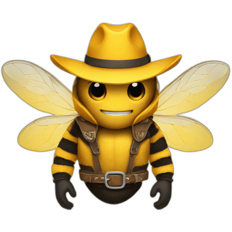 cowboy bee emoji