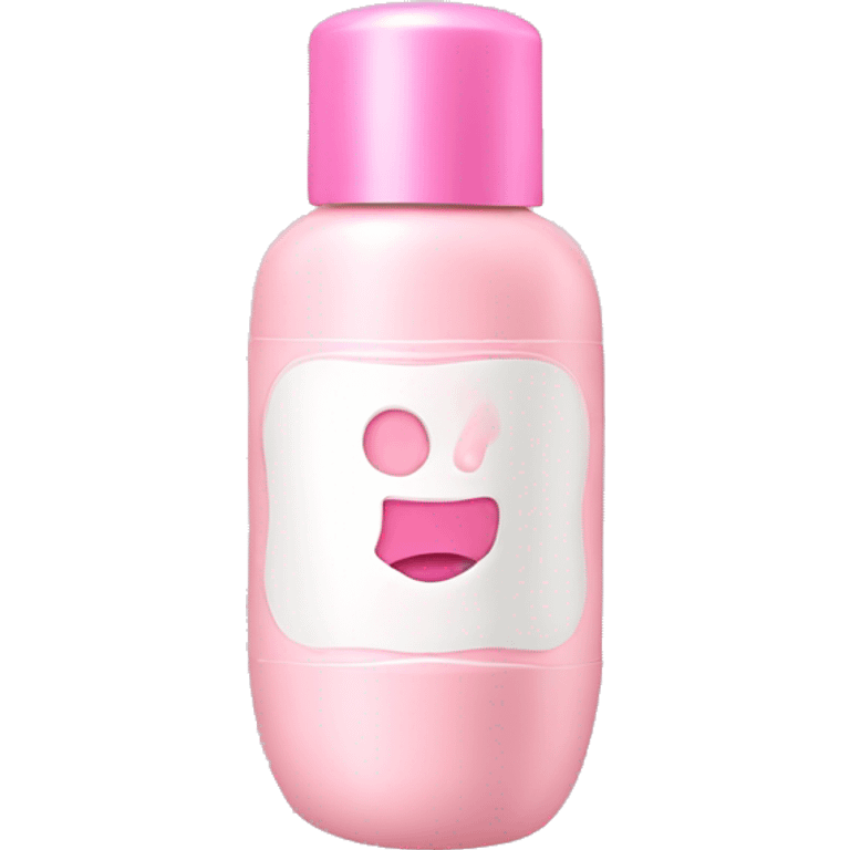 Bottle of face cream pink  emoji