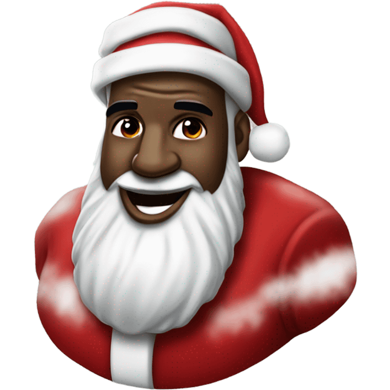 LeBron James as Santa emoji