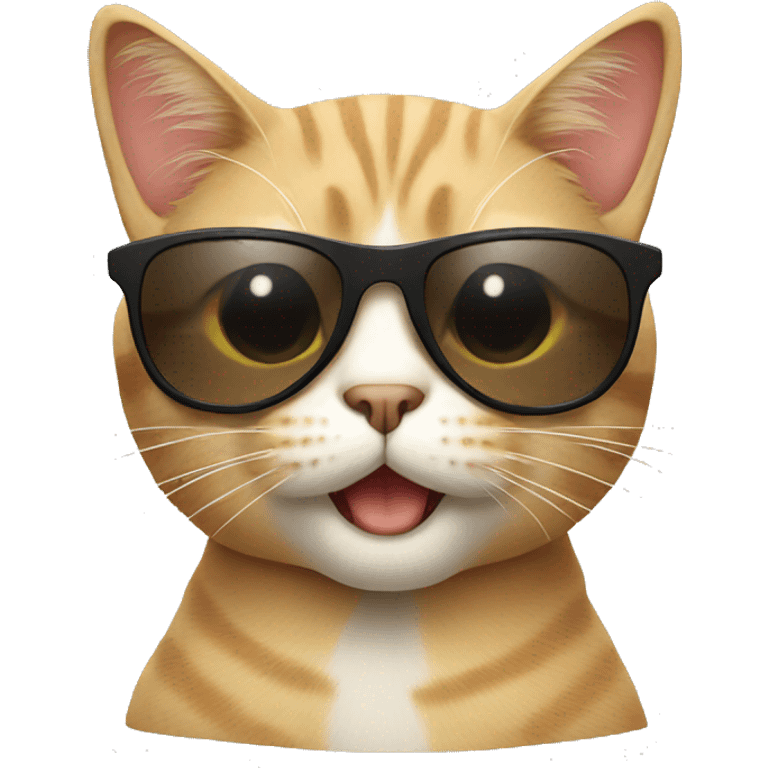 Cat with sunglasses emoji