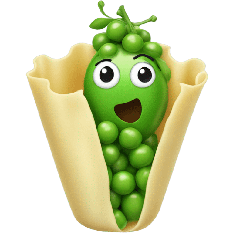 Pea in pasta emoji