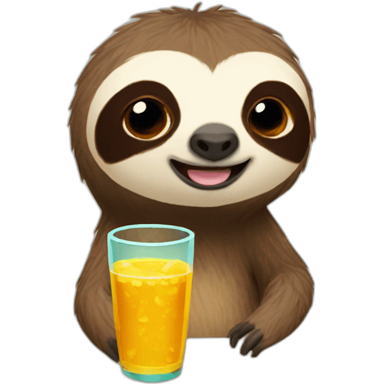 sloth drink emoji