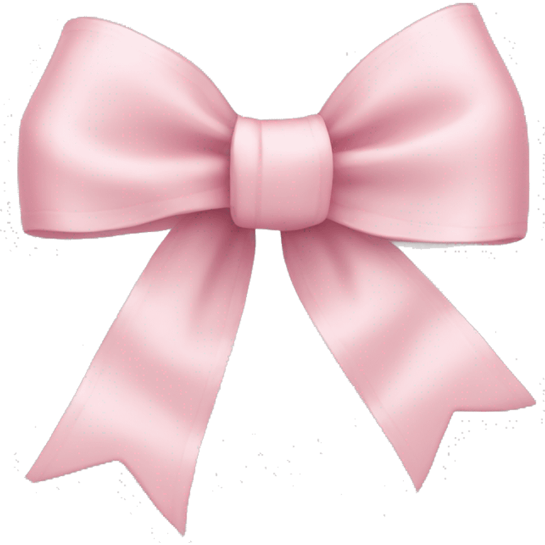 light pink ribbon bow emoji