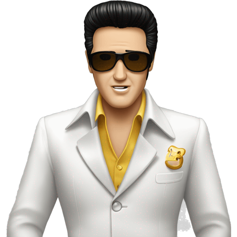 Elvis presley wearing a white suit  emoji