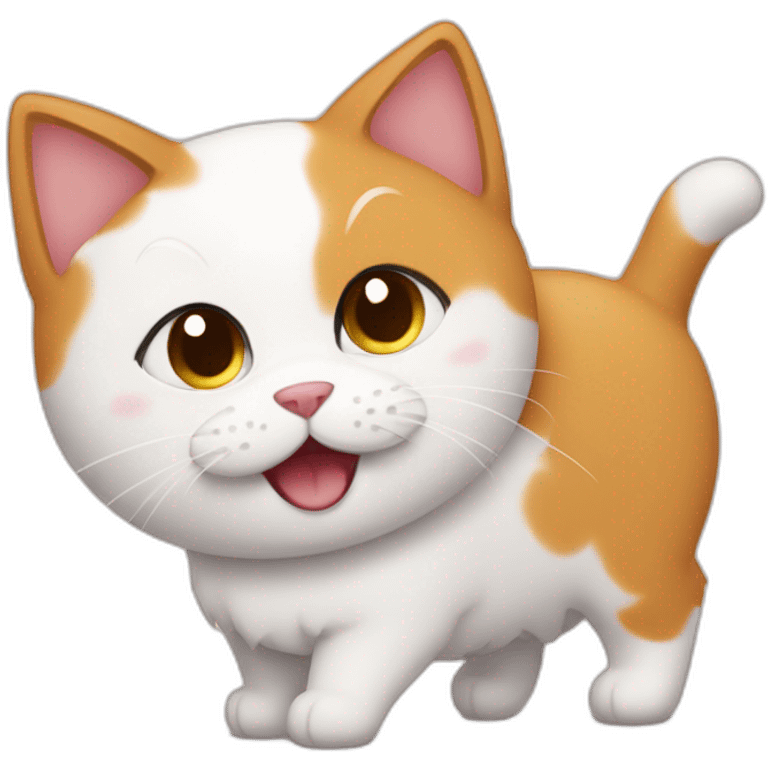 Cat chien love emoji