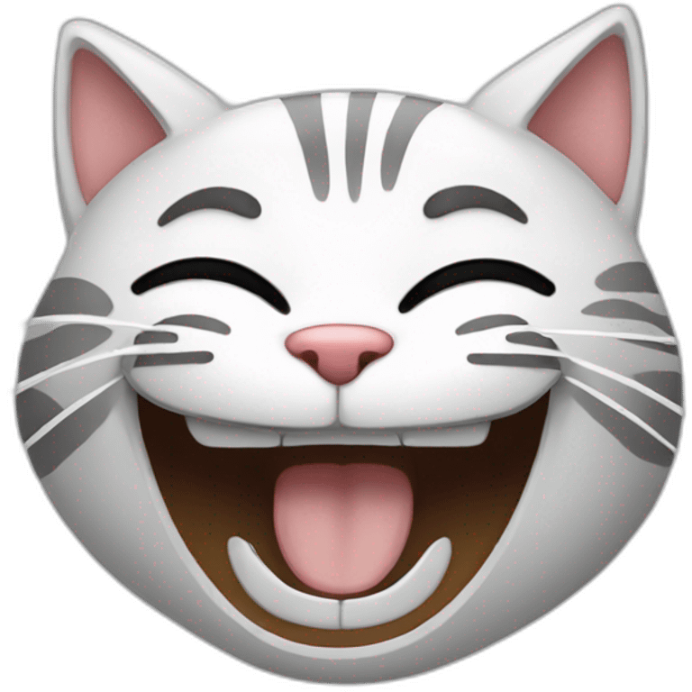 A laughing cat emoji