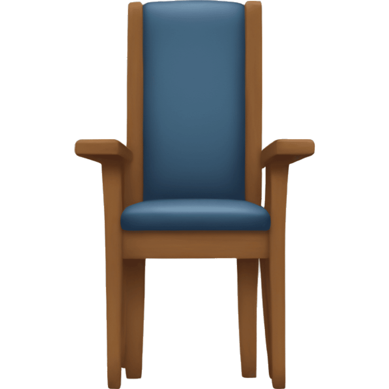 A chair with human feet emoji