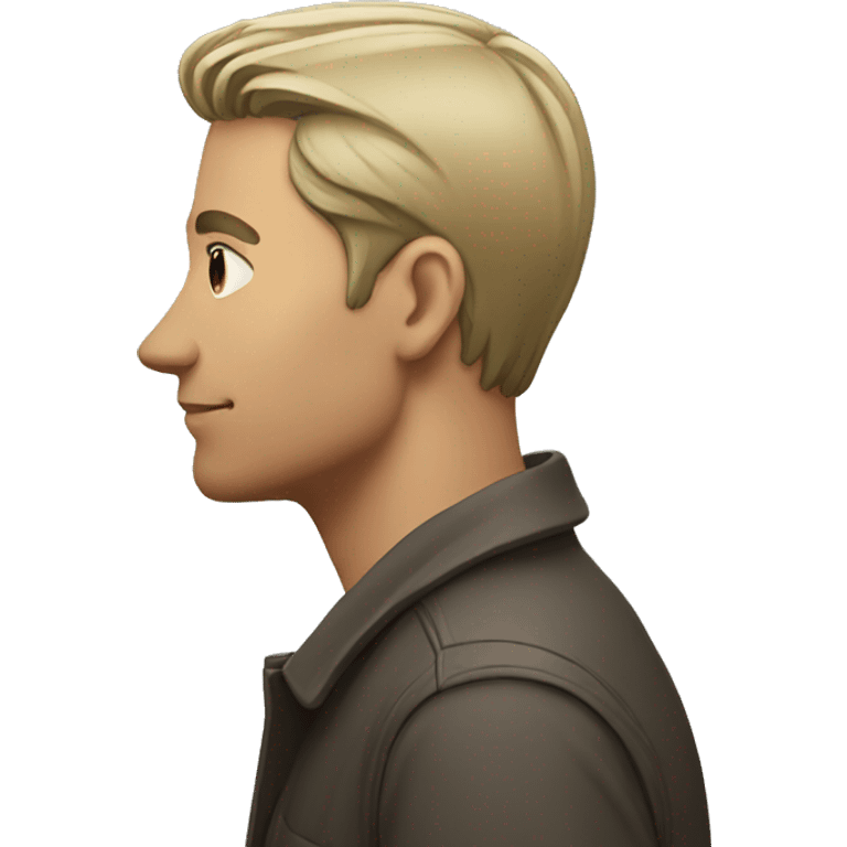 man standing side profile emoji