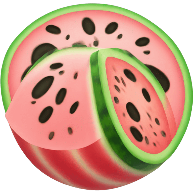 Pastel watermelon emoji