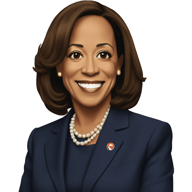 Kamala Harris campaign poster emoji